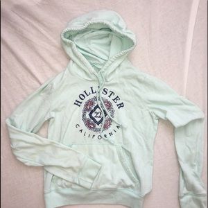 teal hollister sweatshirt